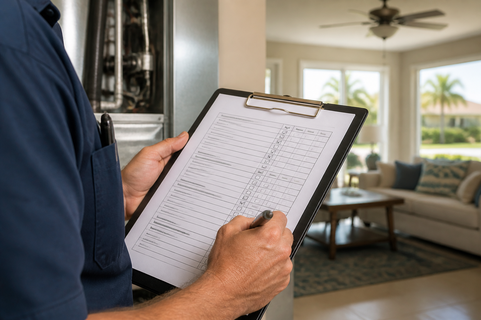 AC written health report homeowners keep after tune-up