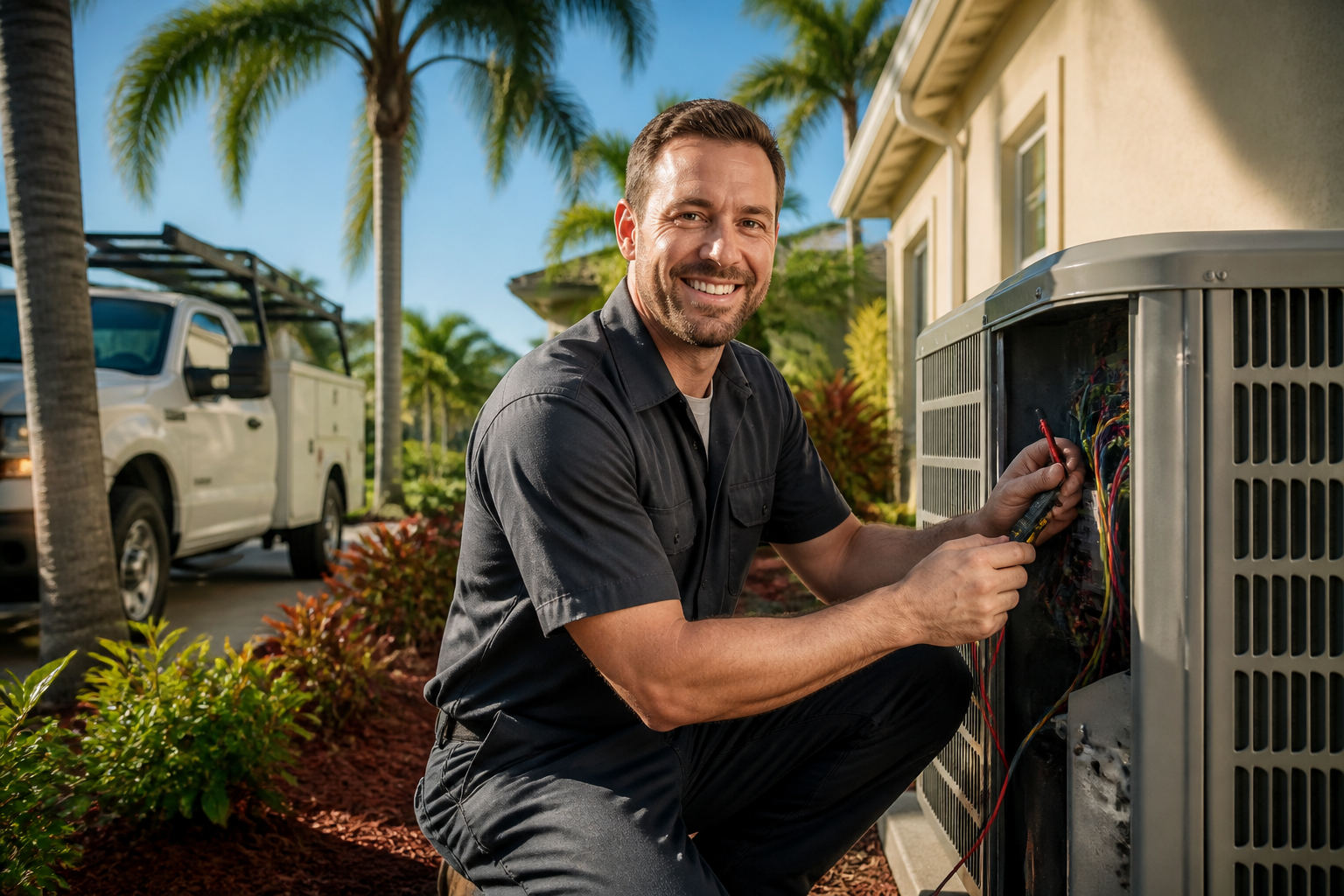 Core Climate Solutions HVAC technician on the job